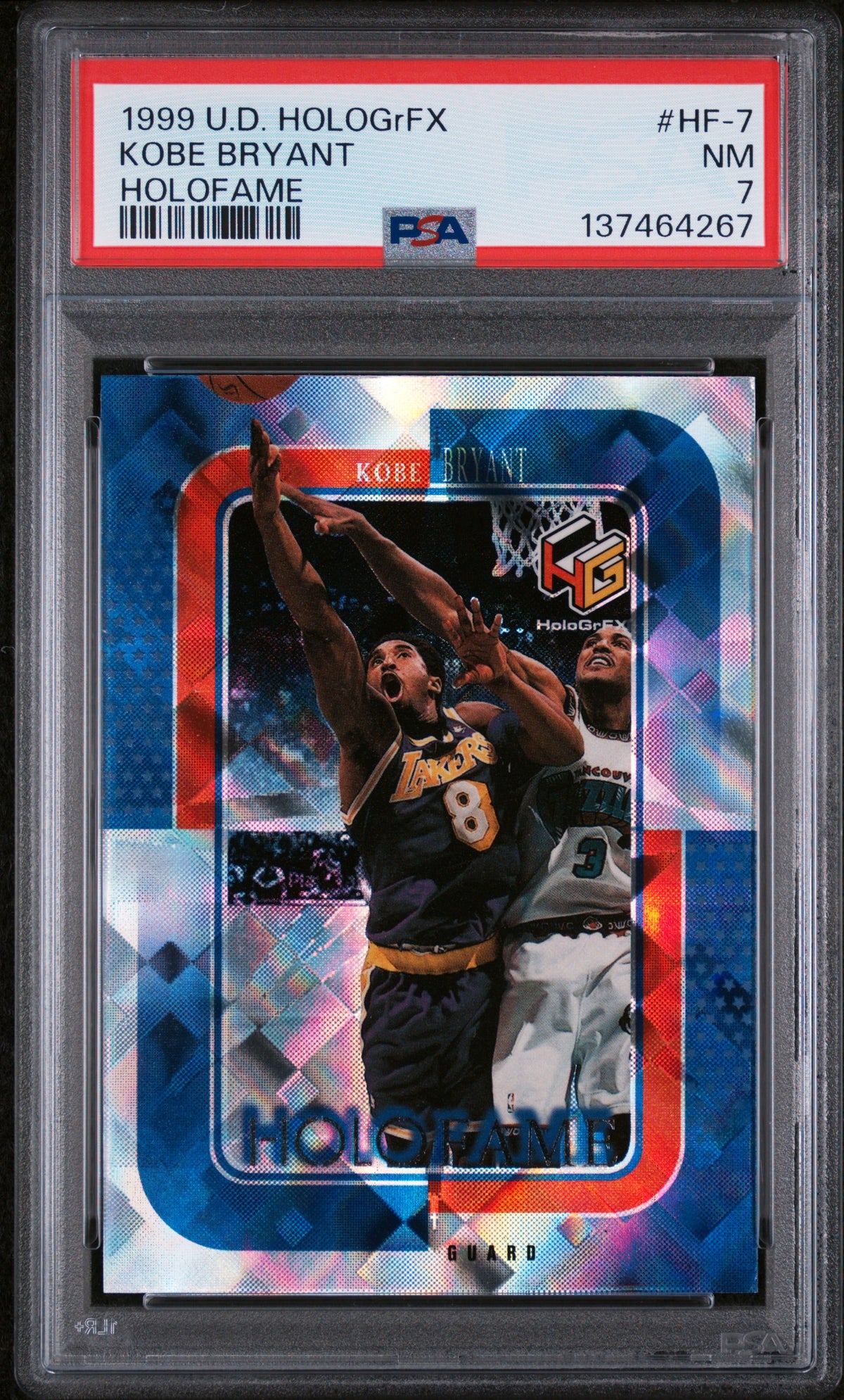 1999 Upper Deck Hologrfx Holofame Holofame Kobe Bryant 7 PSA #HF-7