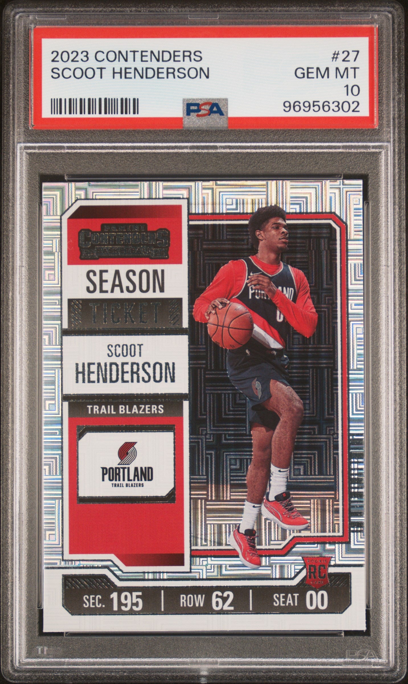 2023 Panini Contenders Scoot Henderson 10 PSA #27