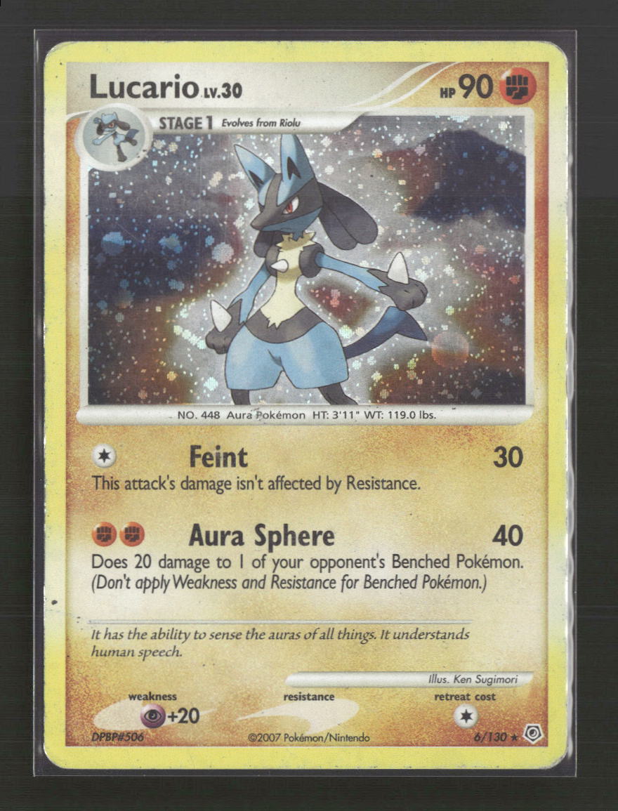 Diamond and Pearl Lucario #6/130 *Damaged*