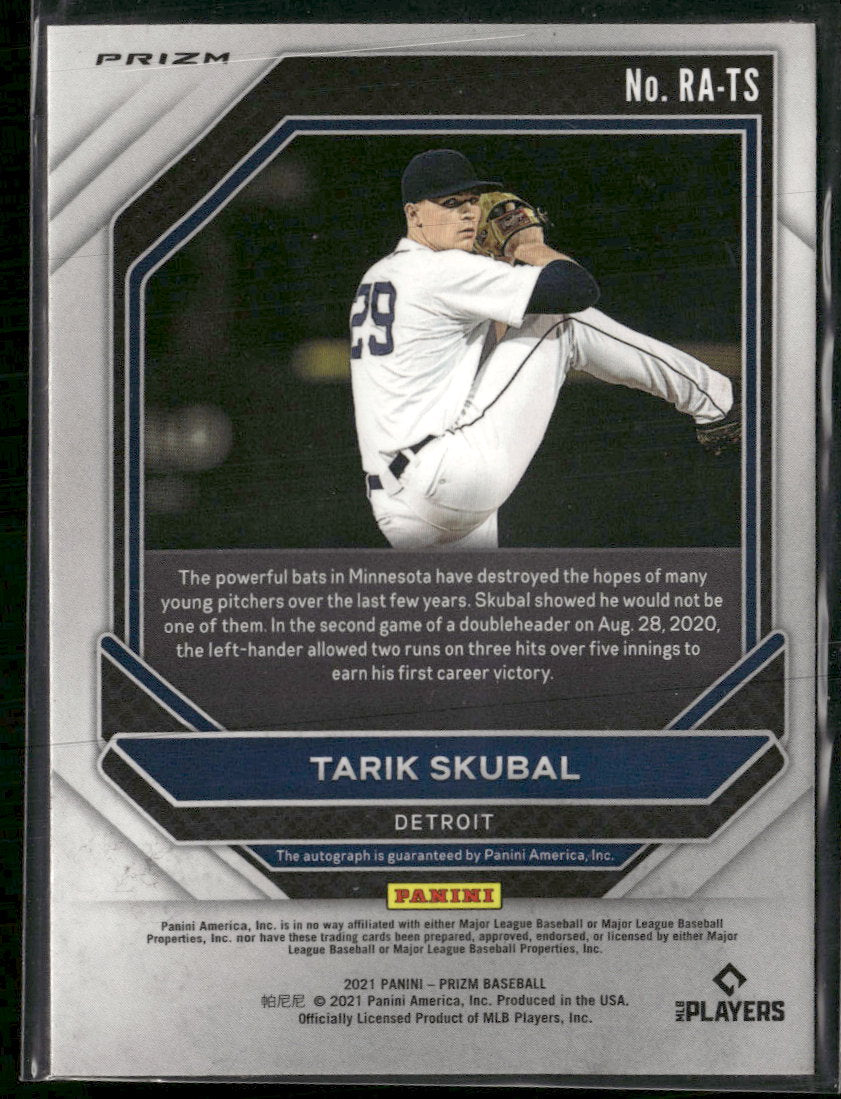 2021 Panini Prizm Rookie Auto Silver Tarik Skubal #RA-TS