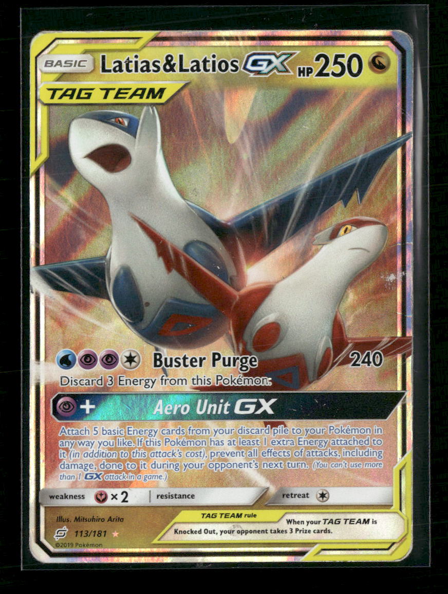 SM - Team Up Latias & Latios GX #113/181 *Damaged*