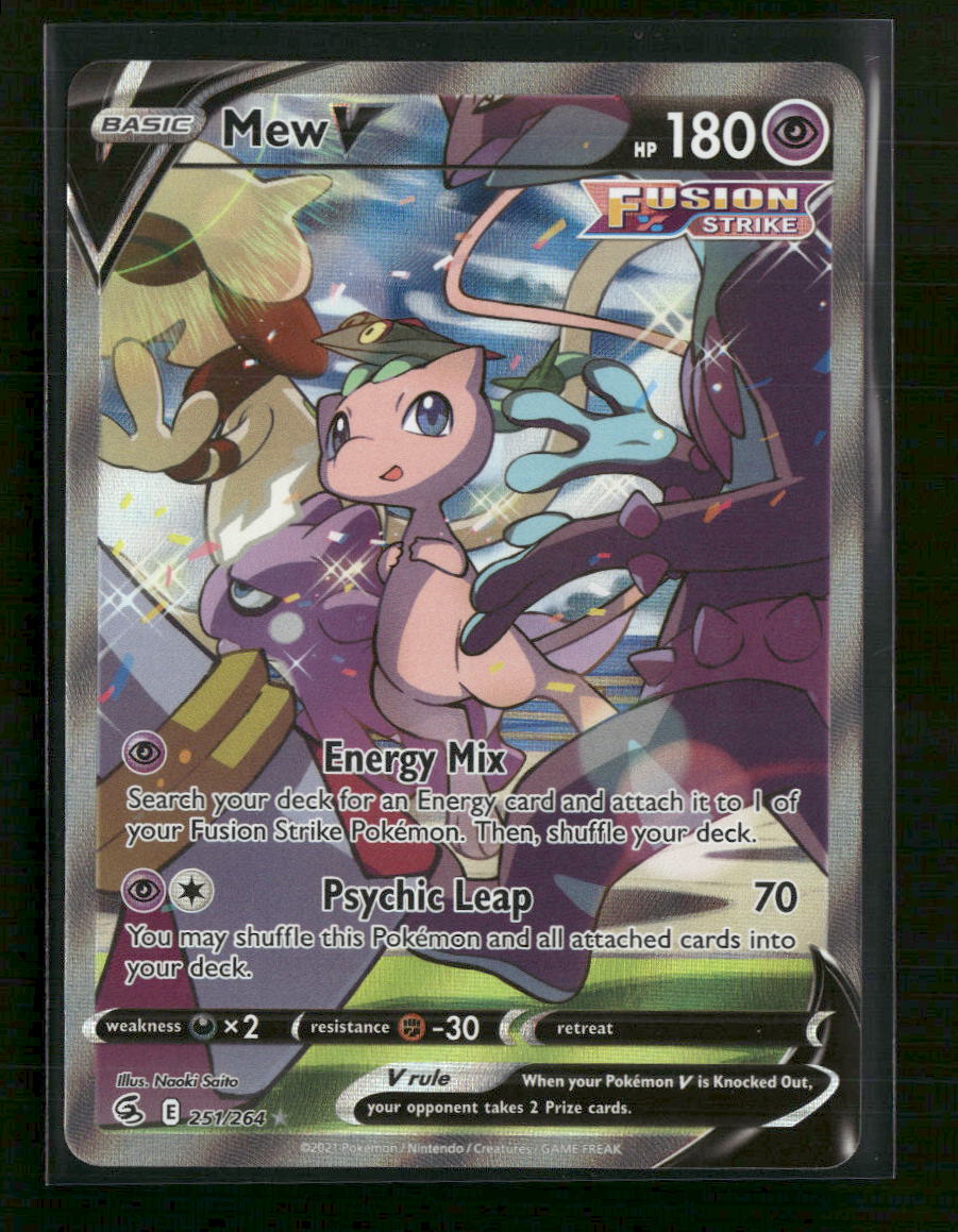 SWSH08: Fusion Strike Mew V (Alternate Full Art) #251/264