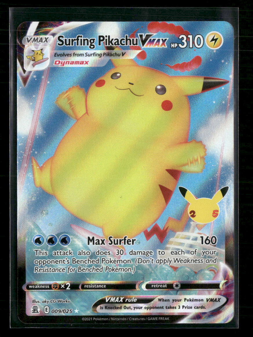 Celebrations Surfing Pikachu VMAX #009/025
