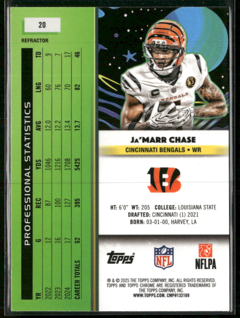 2025 Topps Chrome Cosmic Refractor Ja'Marr Chase #20