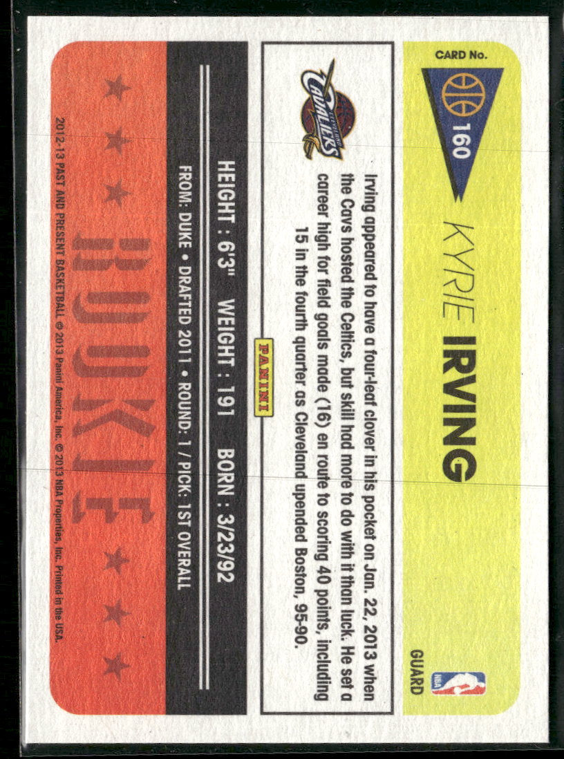 2012-13 Panini Past & Present Kyrie Irving Rookie #160