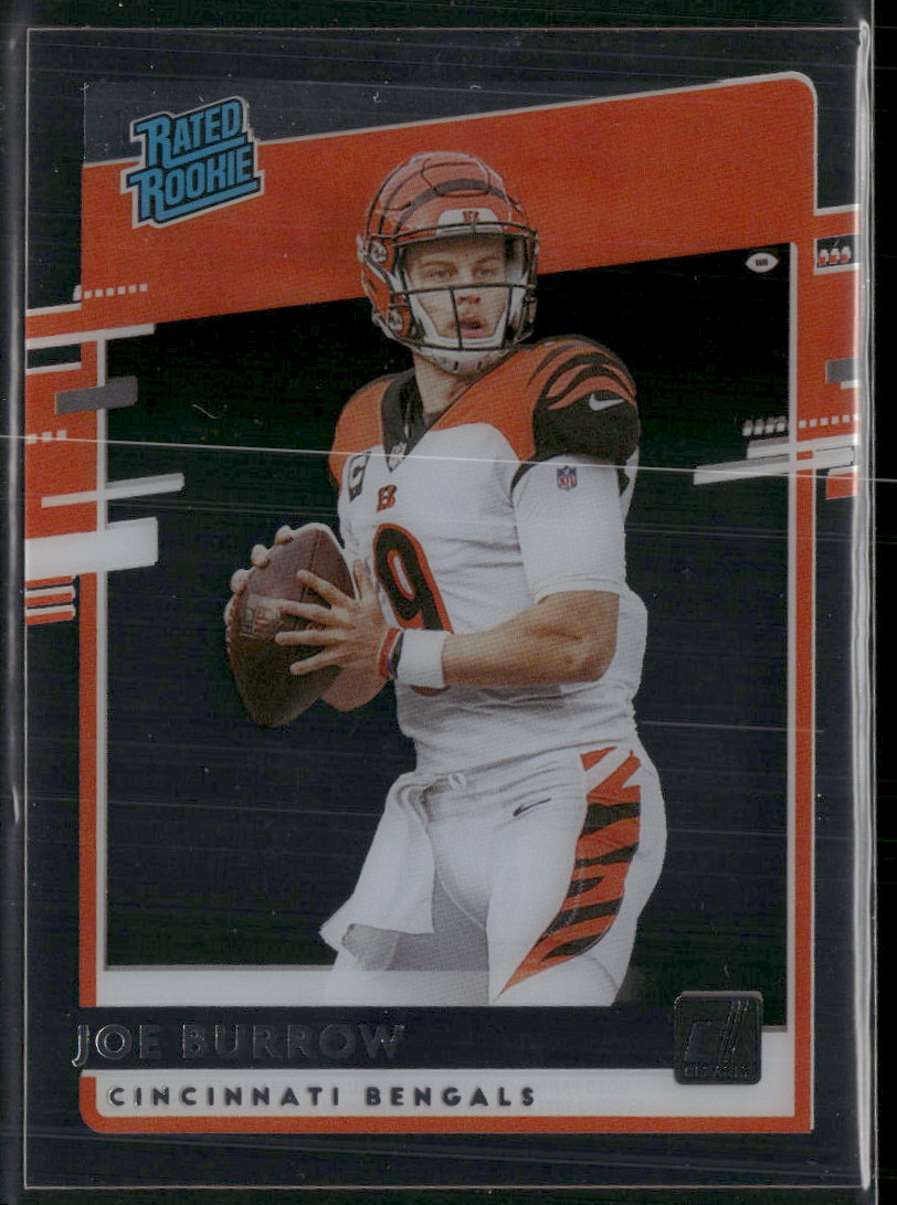 2020 Panini Chronicles Clearly Donruss Rated Rookies Joe Burrow #RR-JB