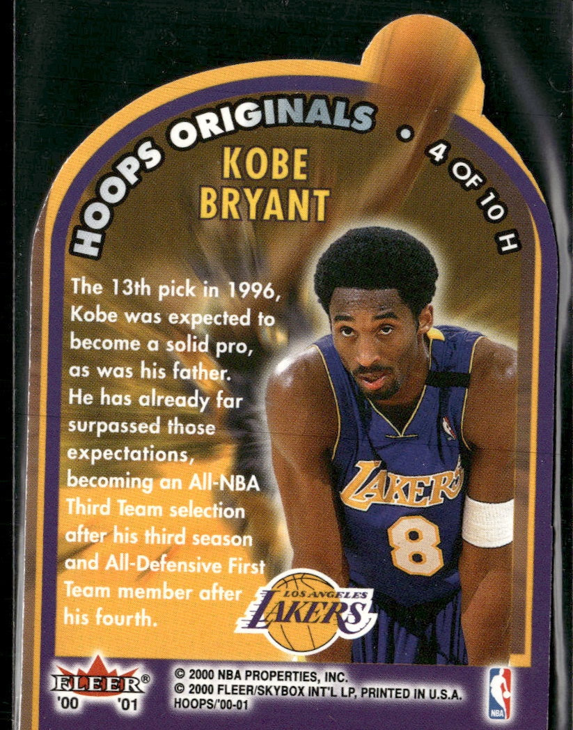 2000-01 Hoops Hot Prospects Originals Kobe Bryant #4 H