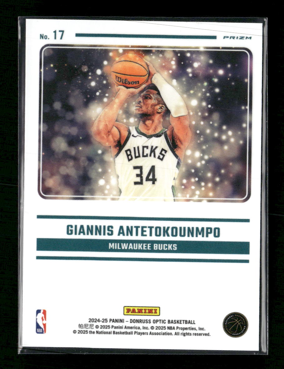 2024-25 Donruss Optic Mythical Giannis Antetokounmpo. #17
