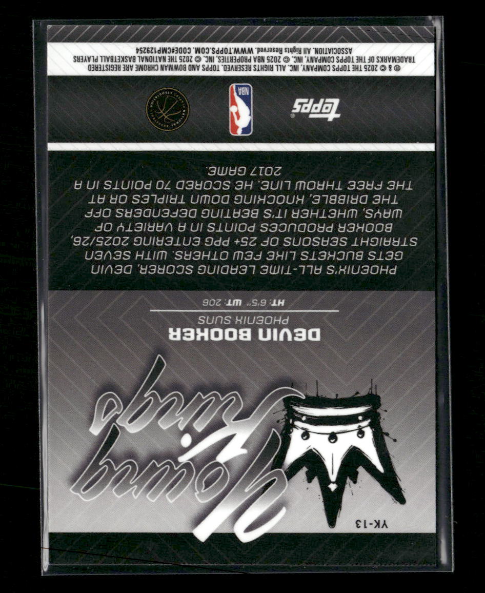 2025-26 Bowman Young Kings Green Refractors Devin Booker #/99 #YK-13