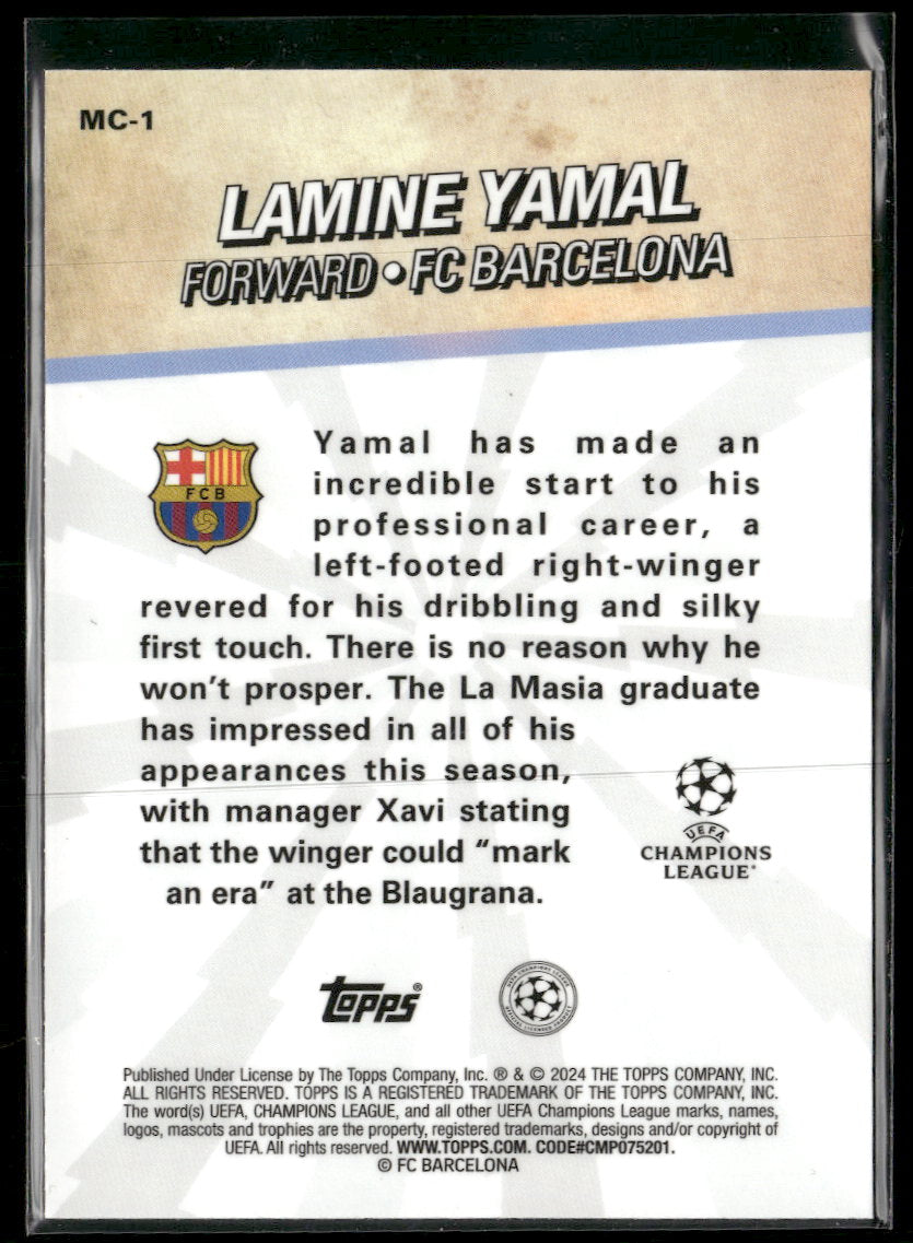 2023-24 Merlin UEFA Club Competitions Merlin's Chosen One Lamine Yamal #MC-1