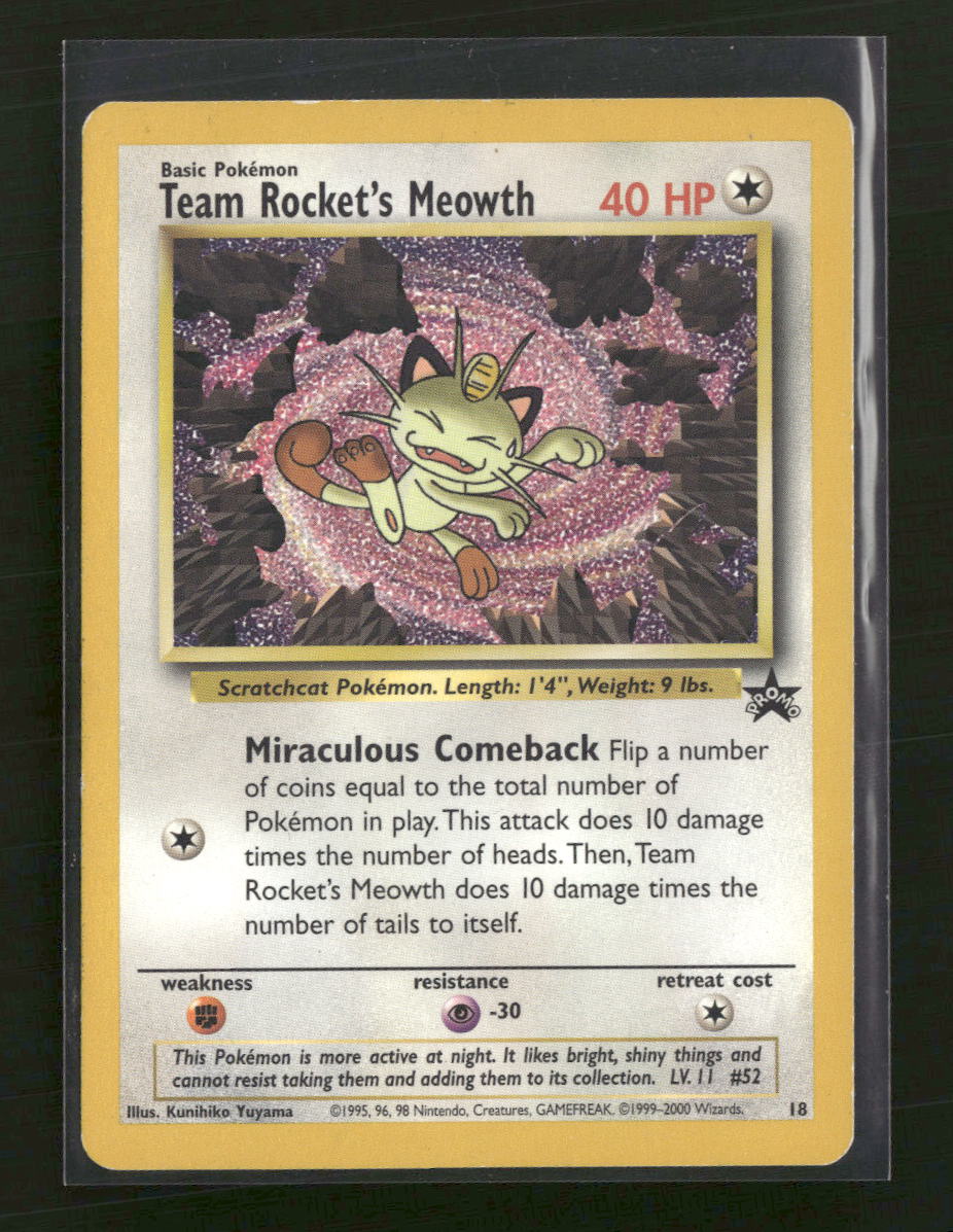 WoTC Promo Team Rocket's Meowth #18/53