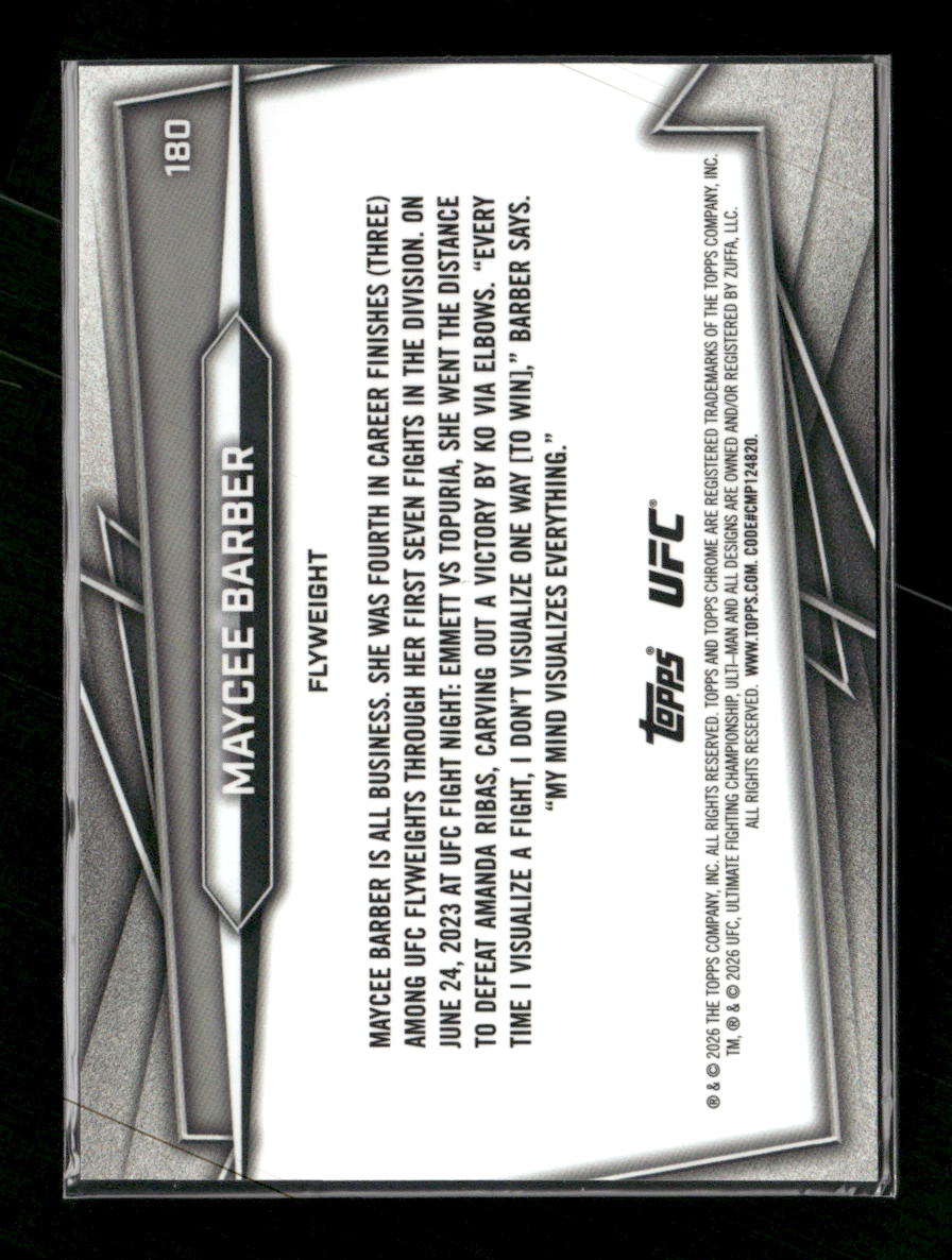 2026 Topps Chrome UFC OctaFractor Maycee Barber #7/8 #180