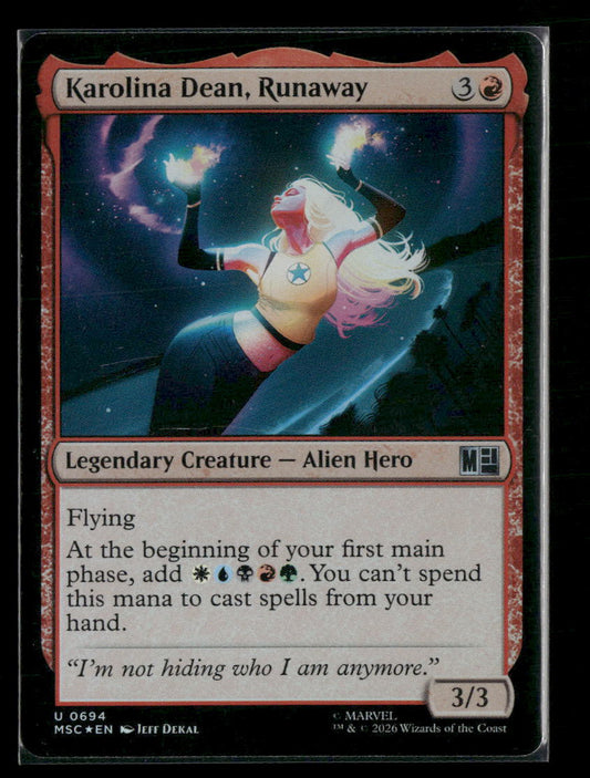 Commander: Marvel Super Heroes Karolina Dean, Runaway Foil #694