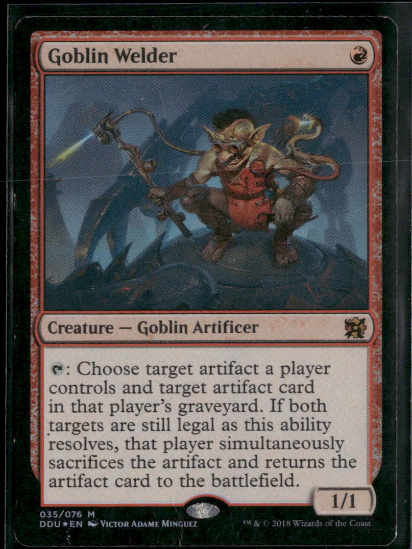 Duel Decks: Elves vs. Inventors Goblin Welder Foil #35 *Damaged*