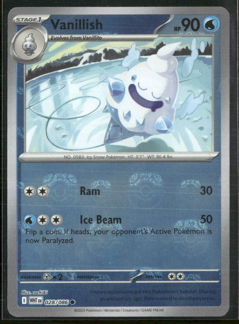 SV: White Flare Vanillish (Master Ball Pattern) #028/086