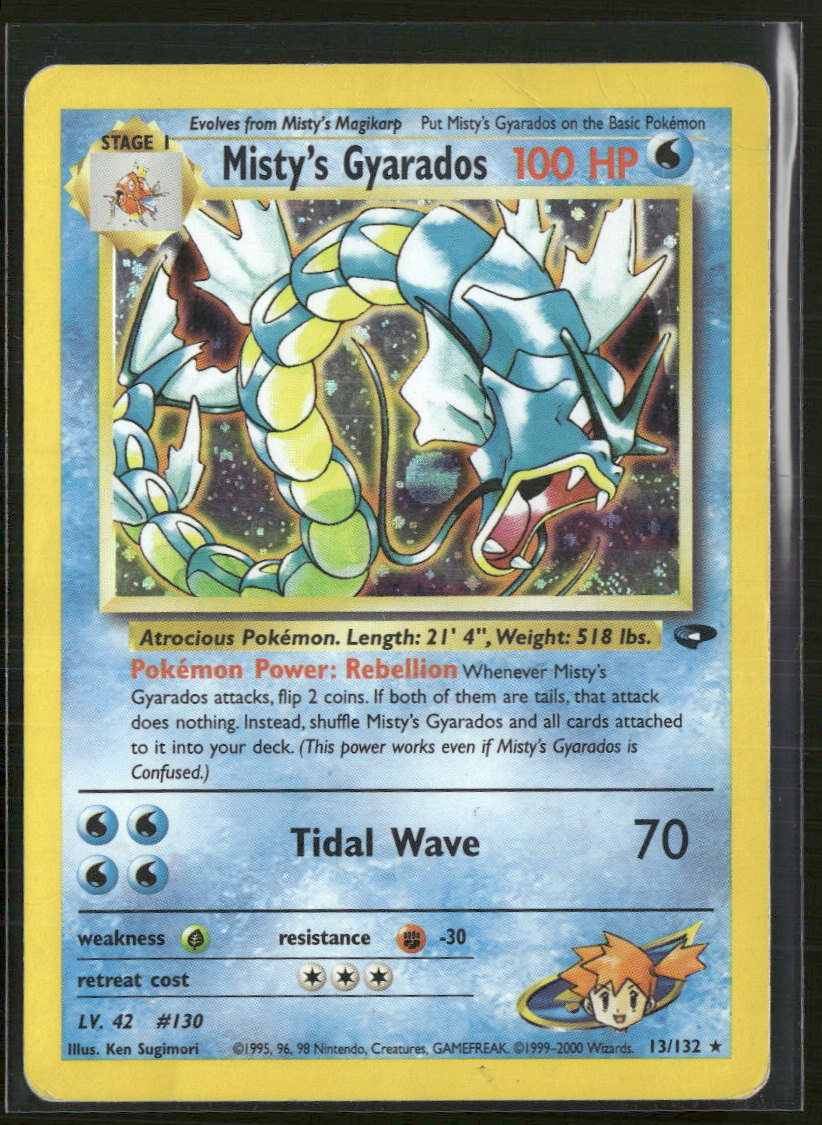 Gym Challenge Misty's Gyarados #013/132 Damaged