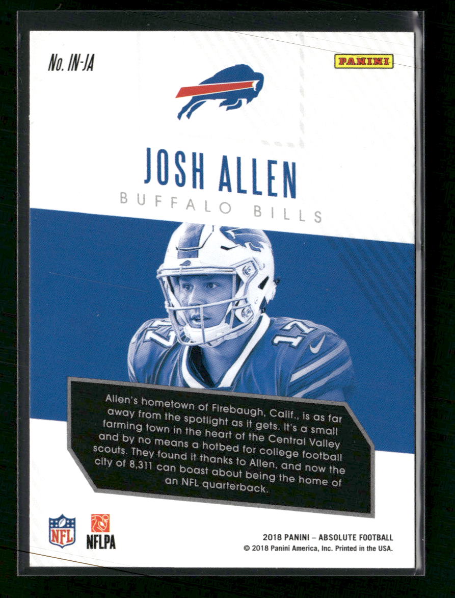 2018 Panini Absolute Introductions Josh Allen #IN-JA