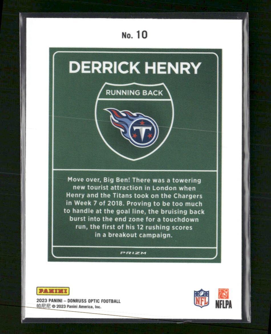 2023 Donruss Optic Downtown International Derrick Henry #10