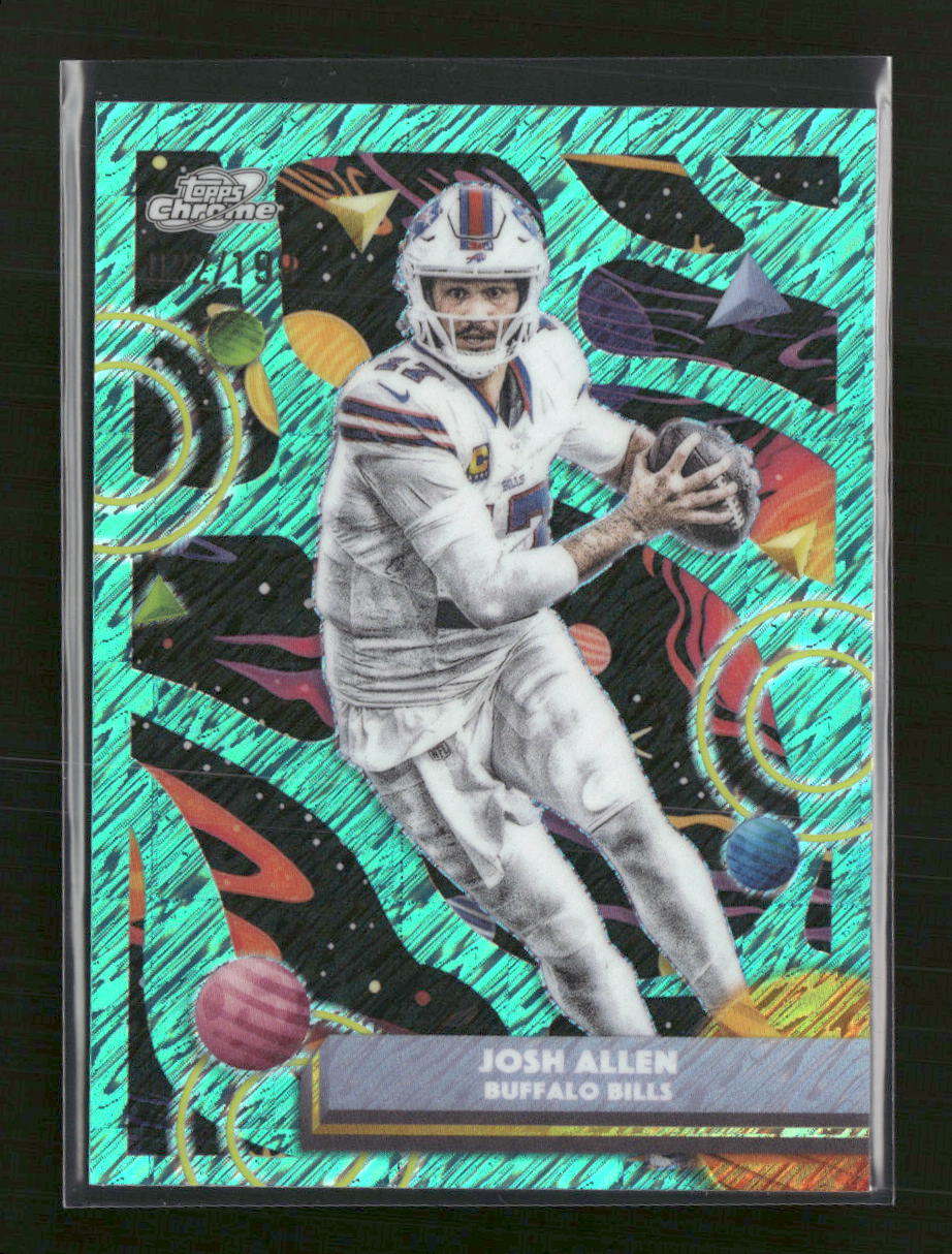 2025 Topps Chrome Cosmic Aqua Equinox Refractor Josh Allen #/199 #10