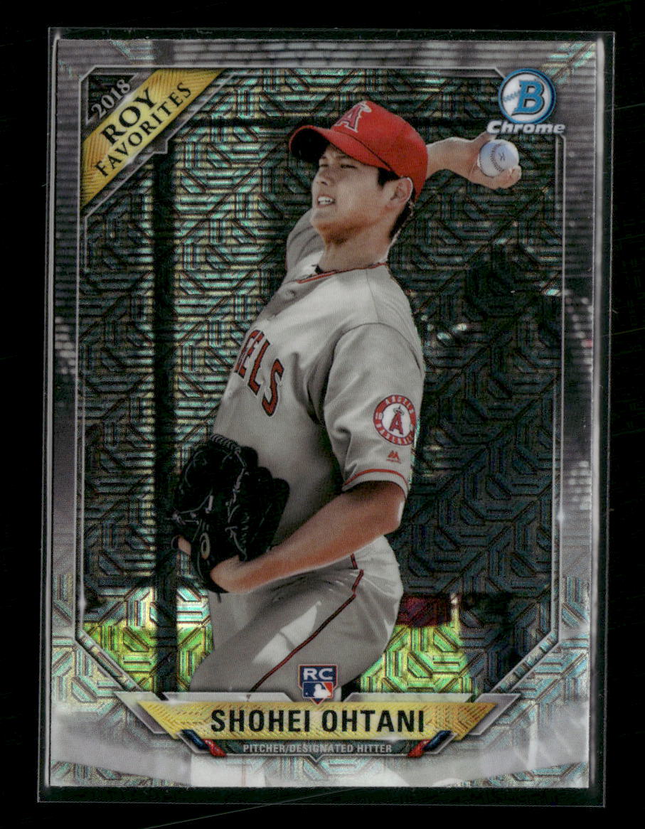 2018 Bowman Chrome Rookie of the Year Mojo Refractor Shohei Ohtani INDENT