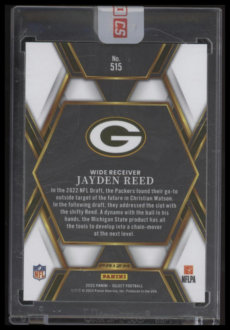2022 Panini Select Silver Prizm Jayden Reed #515