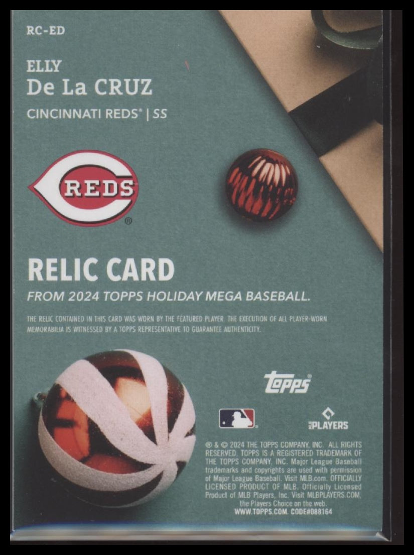 2024 Topps Holiday Relics Elly De La Cruz #RC-ED