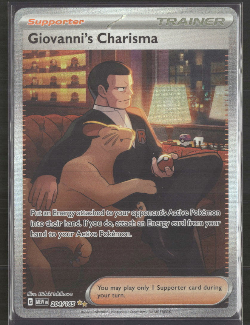 SV: Scarlet & Violet 151 Giovanni's Charisma #204/165
