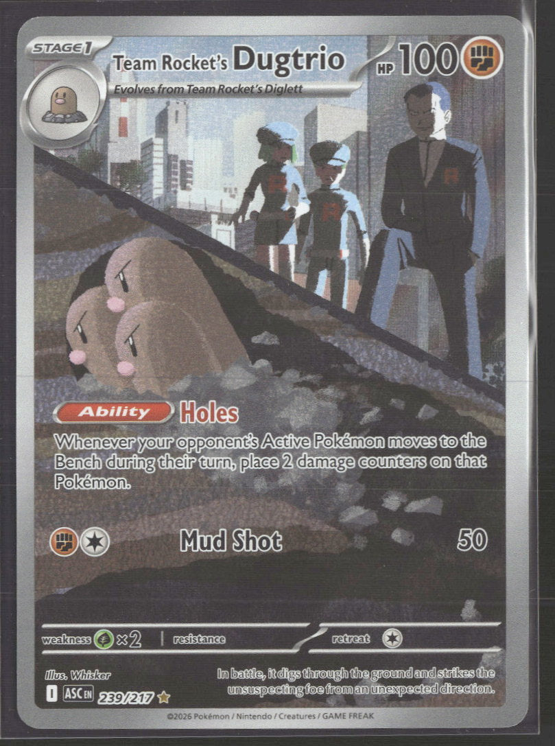 ME: Ascended Heroes Team Rocket's Dugtrio #239/217