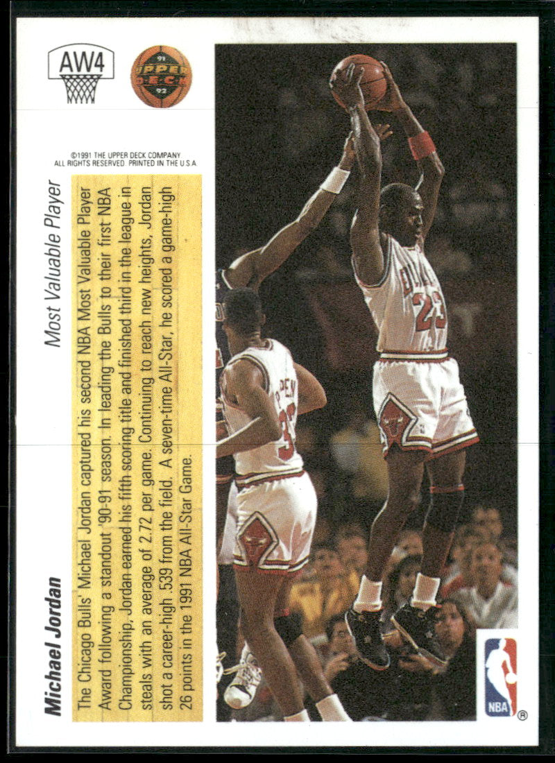 1991-92 Upper Deck Spanish International Award Winner Holograms Michael Jordan