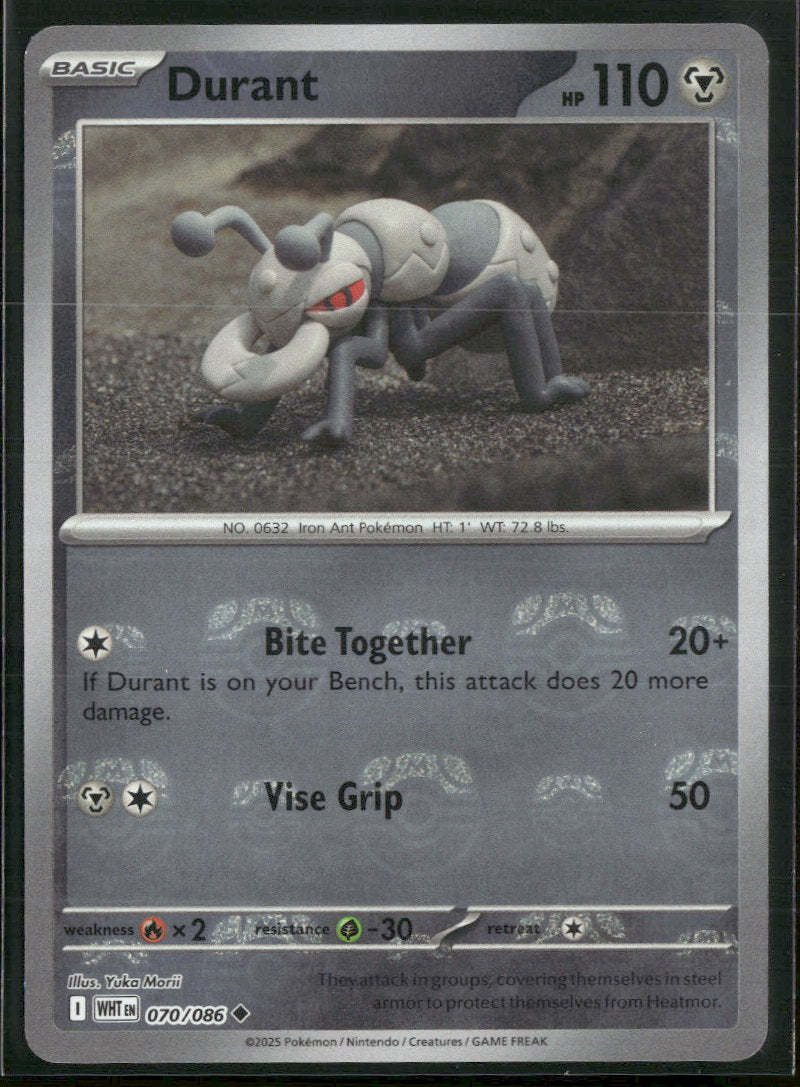 SV: White Flare Durant (Master Ball Pattern) #070/086