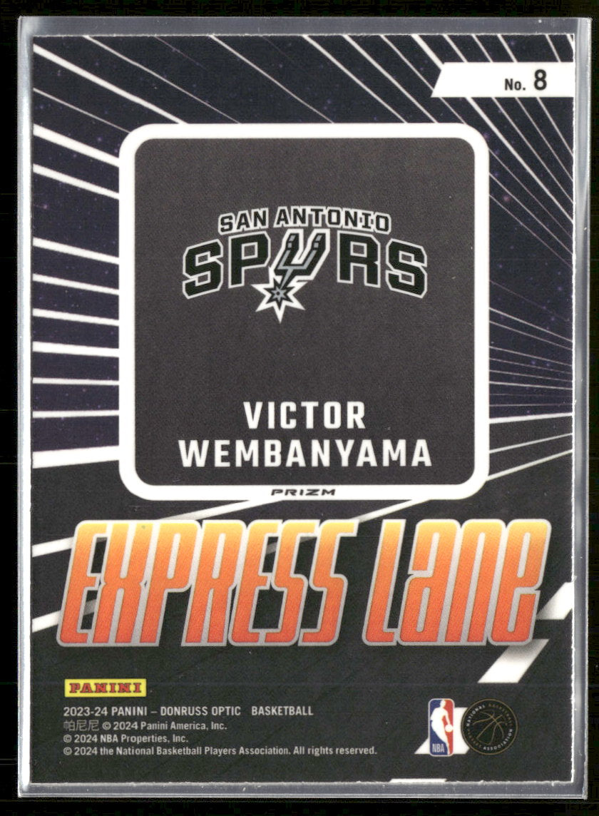 2023-24 Donruss Optic Express Lane Holo Victor Wembanyama #8