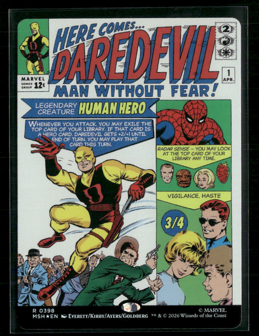 Marvel Super Heroes Daredevil, Man Without Fear (Borderless) (0398) Foil #398