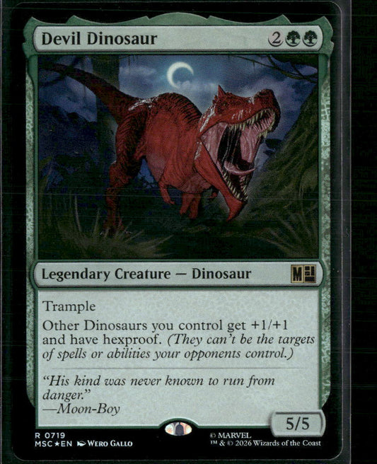 Commander: Marvel Super Heroes Devil Dinosaur Foil #719