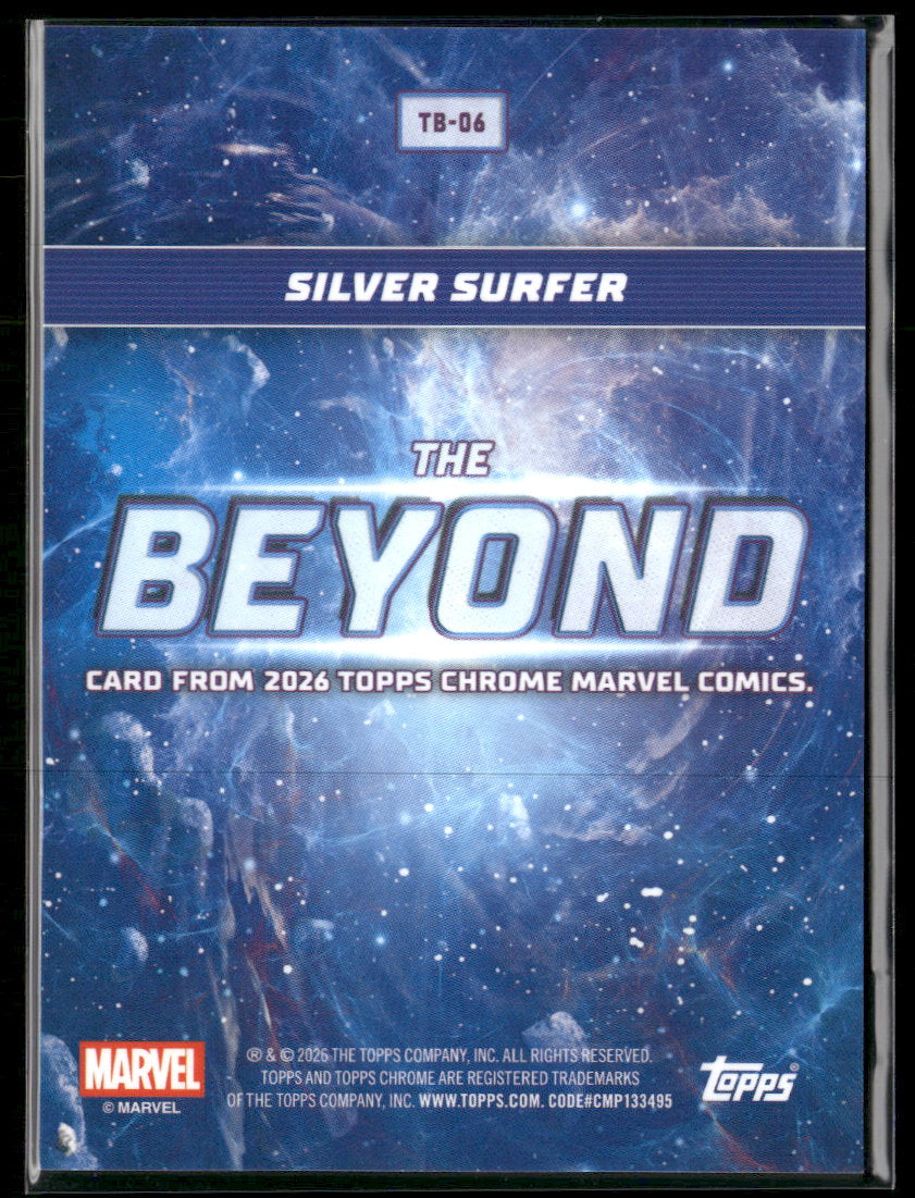 2026 Topps Chrome Marvel Comics The Beyond Silver Surfer #TB-06