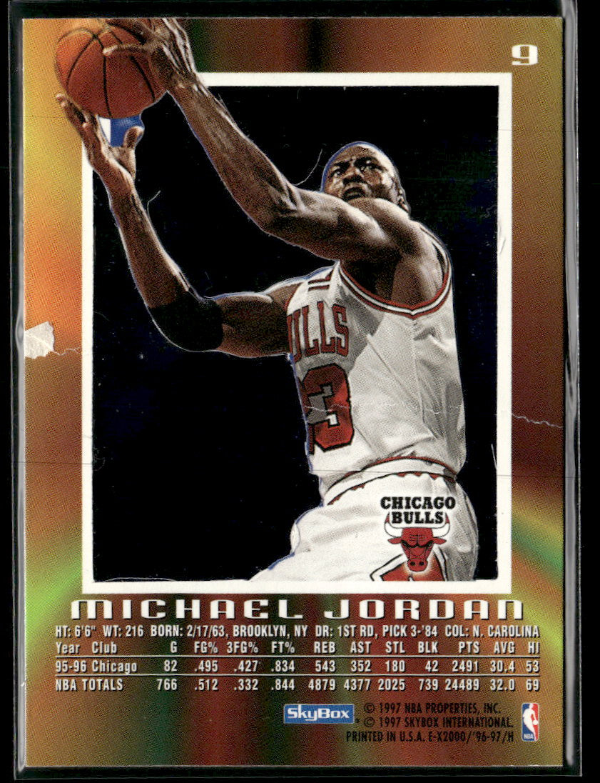 1996-97 E-X2000 Michael Jordan #9 (Dmaged)