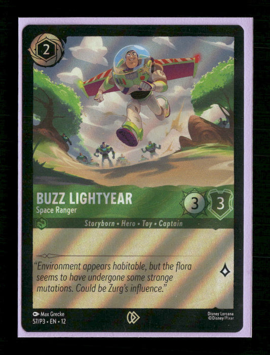 Disney Lorcana Promo Cards Buzz Lightyear - Space Ranger #57