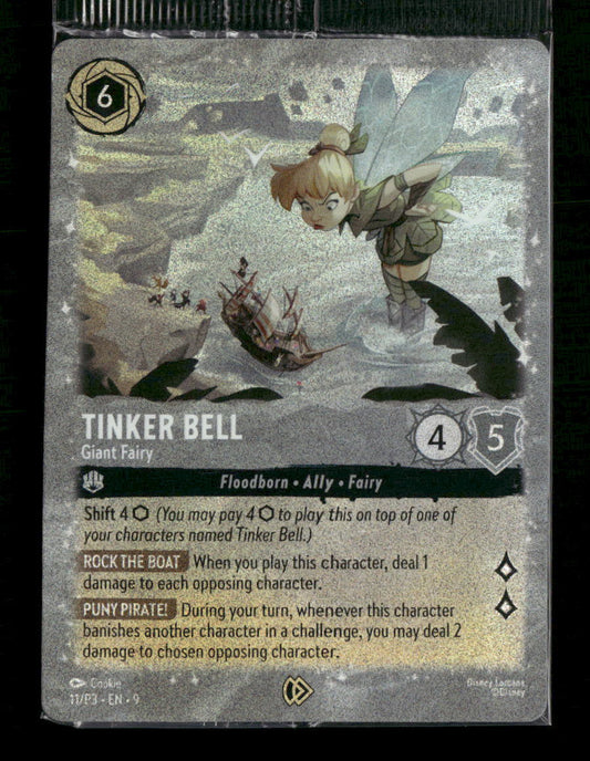 Disney Lorcana Promo Cards Tinker Bell - Giant Fairy #11 (Sealed)