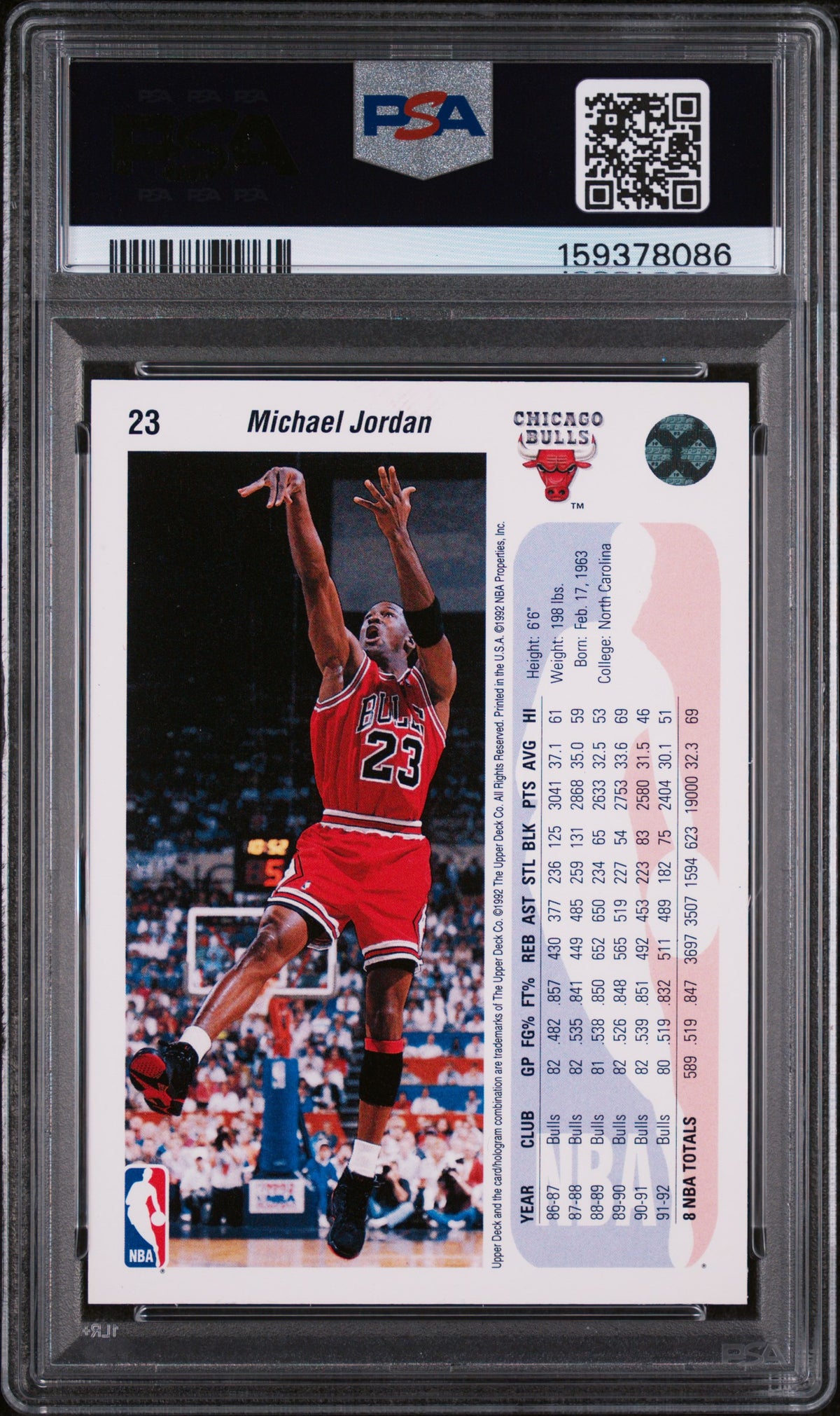 1992 Upper Deck Michael Jordan 9 PSA #23