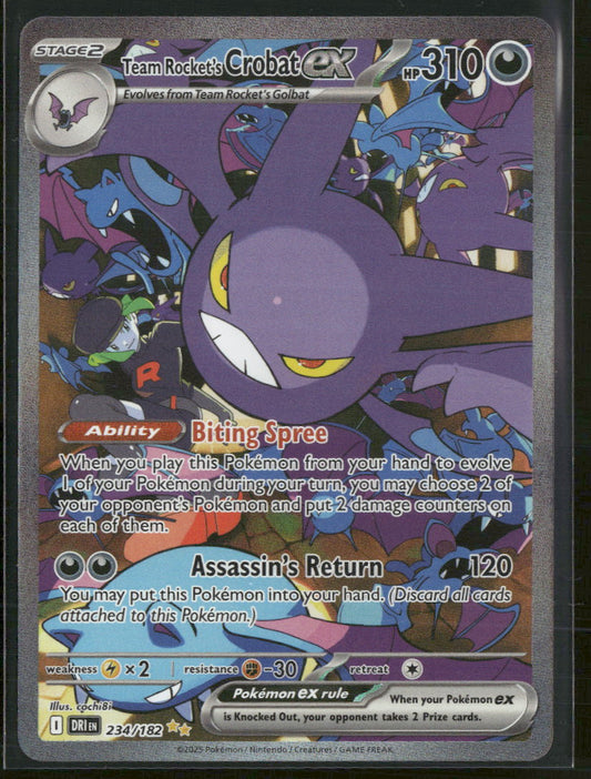 SV10: Destined Rivals Team Rocket's Crobat ex #234/182