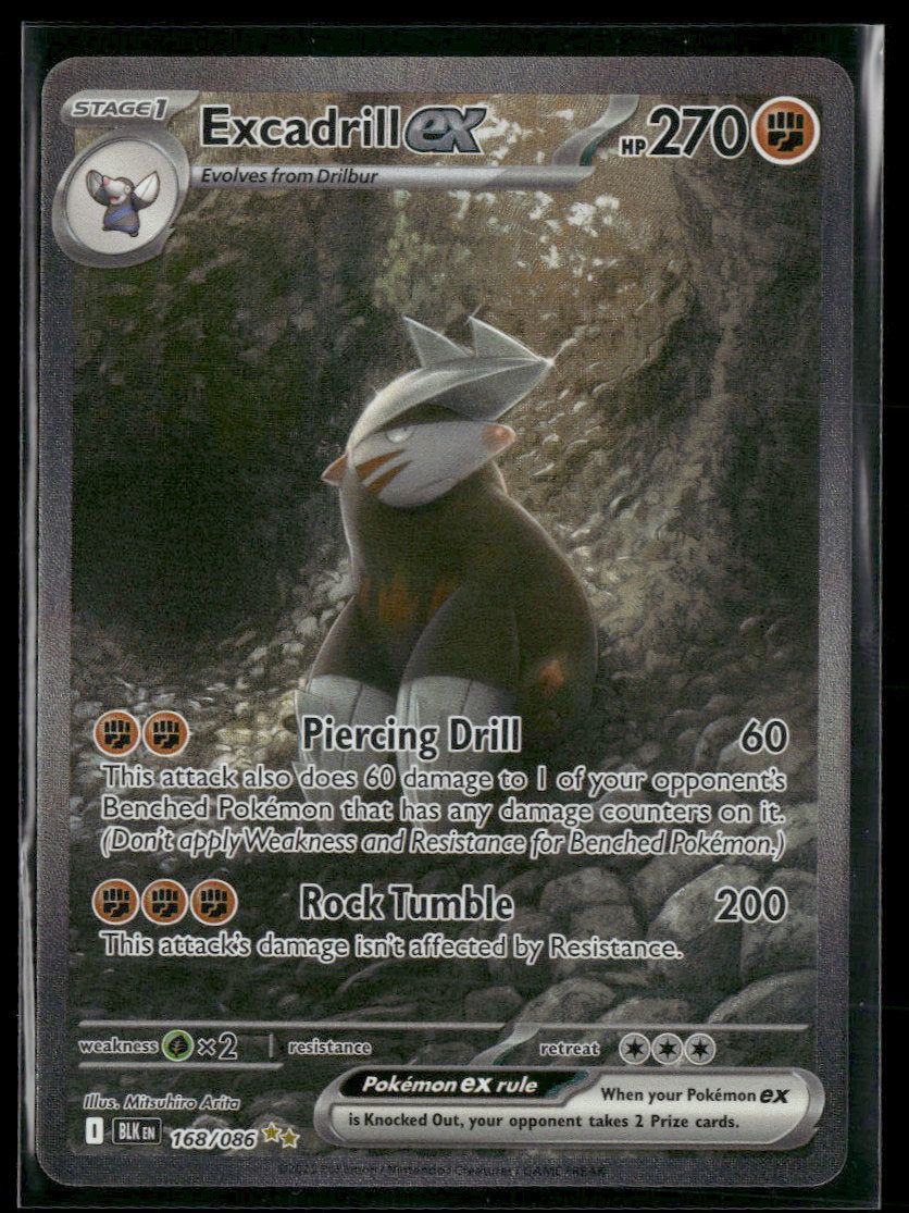 SV: Black Bolt Excadrill ex #168/086