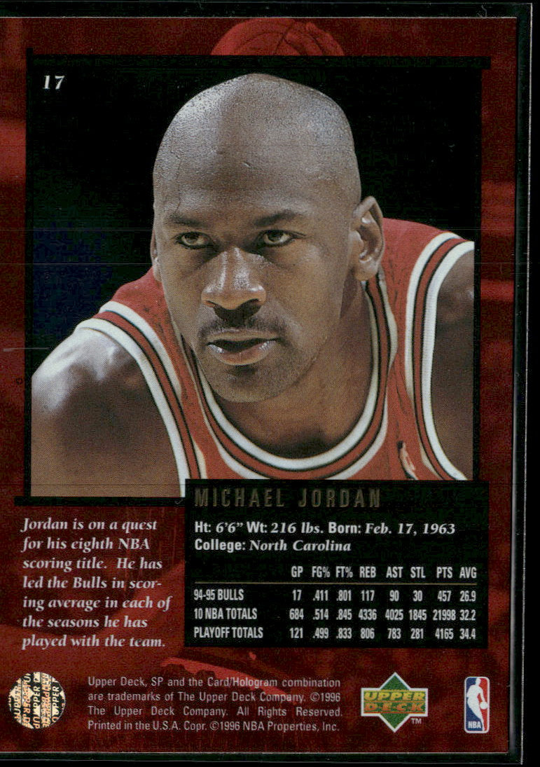 1995-96 Upper Deck SP Championship Michael Jordan #17