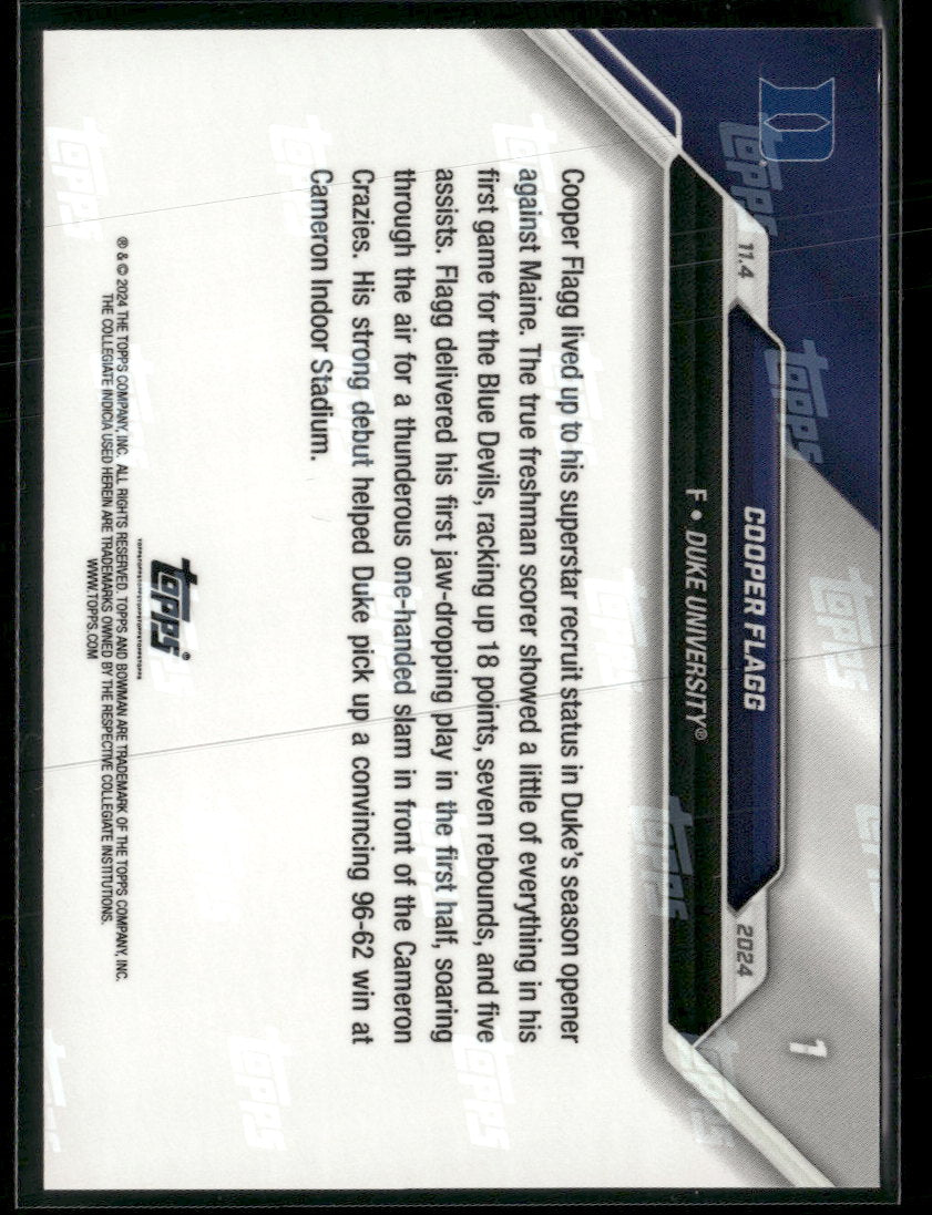 2024-25 Bowman U Now Cooper Flagg #1