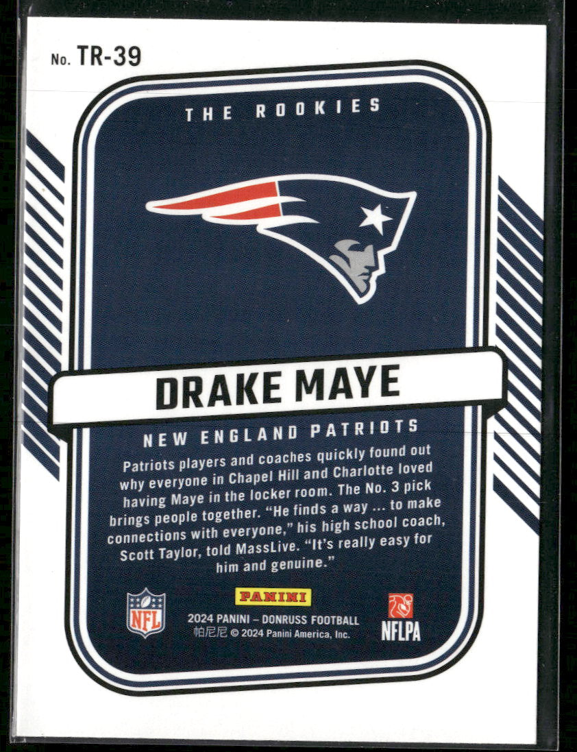 2024 Donruss The Rookies Drake Maye #TR-39