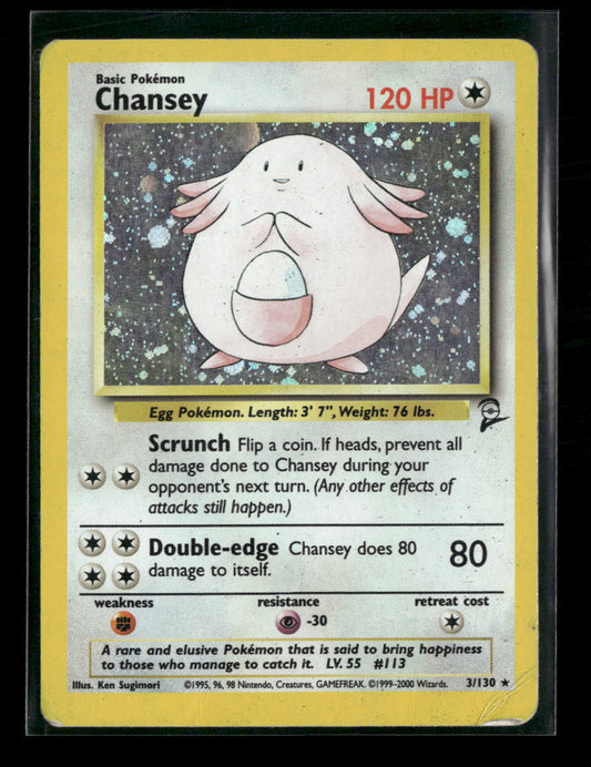 Base Set 2 Chansey #003/130 Damaged