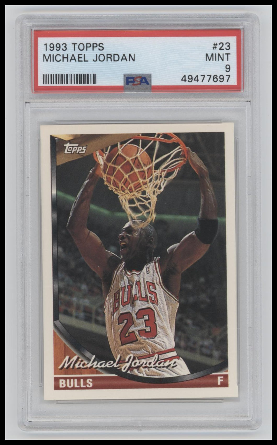 1993 Topps Michael Jordan 9 PSA #23