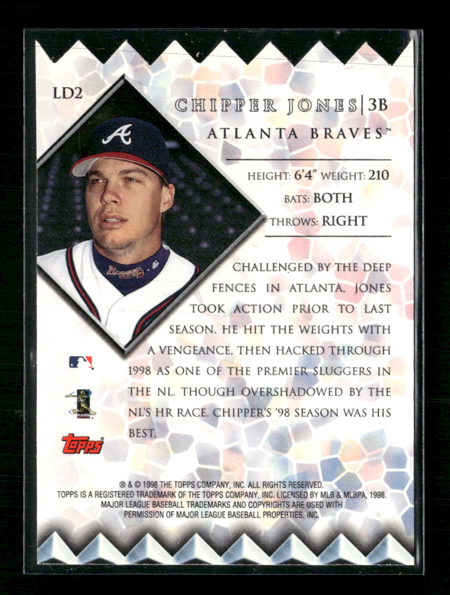 1999 Topps Chrome Lords of the Diamond Refractors Chipper Jones #LD2