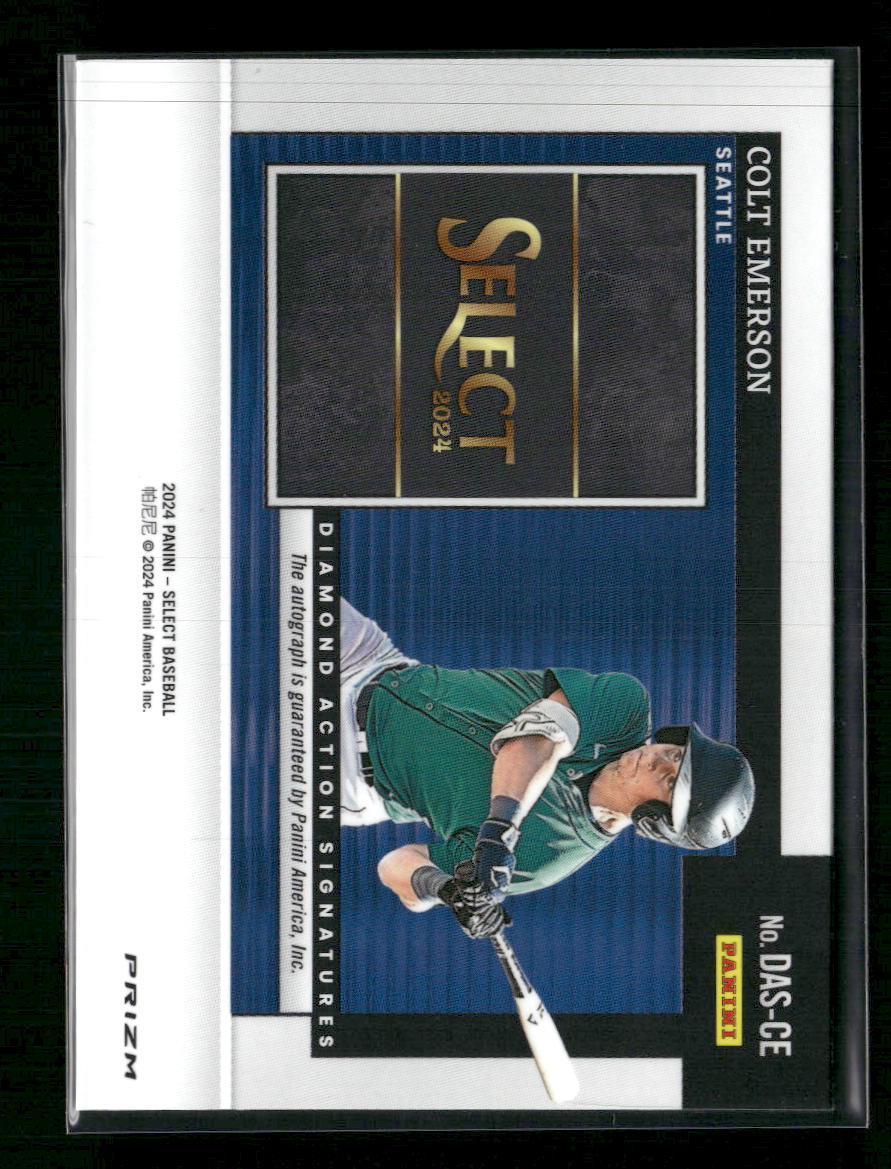 2024 Panini Select Diamond Action Signatures Colt Emerson Auto #DAS-CE
