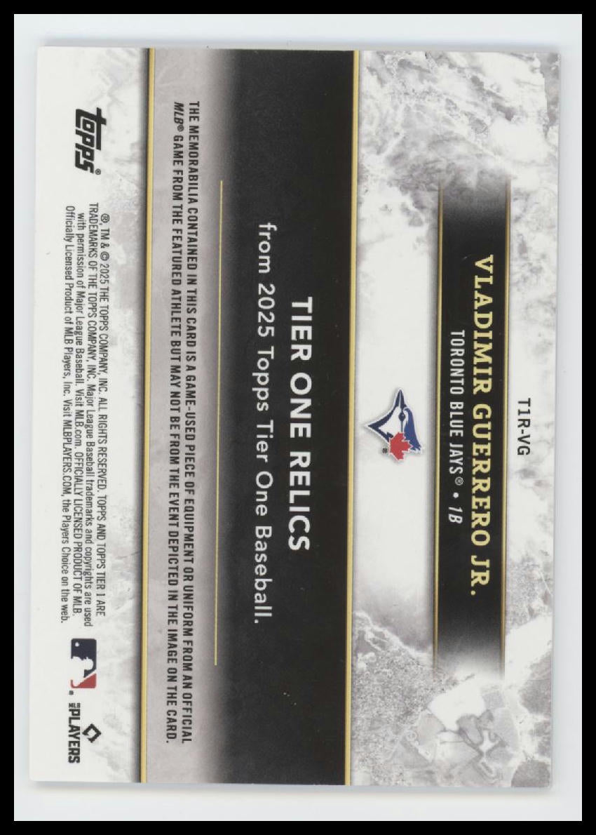 2025 Topps Tier One Tier One Relics Purple Foil Jackson Chourio #/149 #T1R-JC