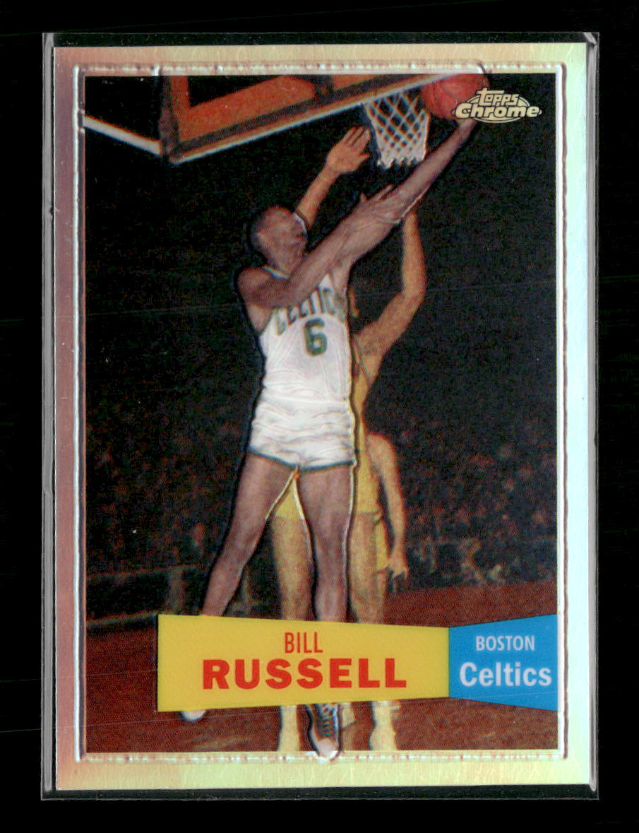 2007-08 Topps Chrome 1957-58 Variations Refractors Bill Russell #/999 #6