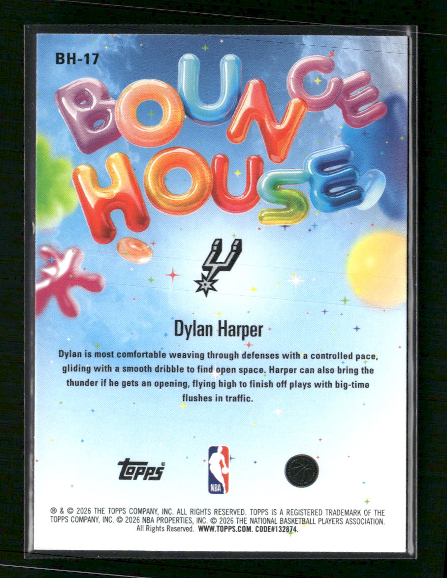 2025-26 Hoops Bounce House Dylan Harper #BH-17